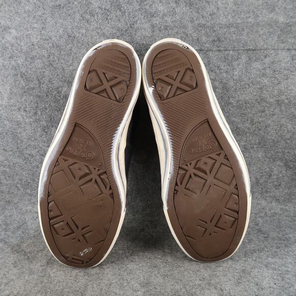 Converse Shoes Mens 8.5 Casual Sneaker Leather Mid Lace Up High Street All Star - Picture 11 of 13